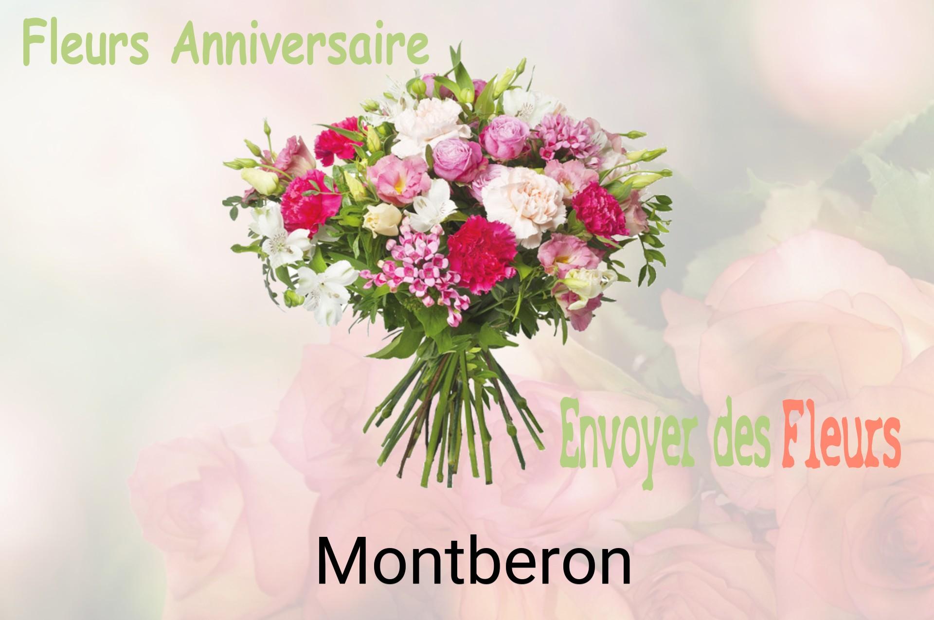 Bouquet de fleurs d’anniversaire livré à Montberon